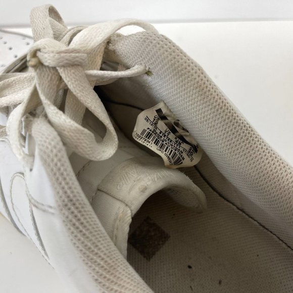 Nike Air Force 1 07 Low Shoes Leather Triple White Mens Size 12 - Picture 7 of 7